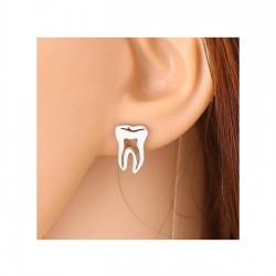 925 Ayar Diş Model Tasarım Gümüş Küpe Özel Gün Hediyesi 925 Ayar Diş Model Tasarım Gümüş Küpe Özel Gün Hediyesi