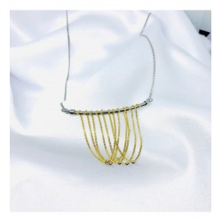 925 Ayar Gold Asma Detaylı Tasarım Kolye