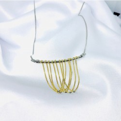 925 Ayar Gold Asma Detaylı Tasarım Kolye