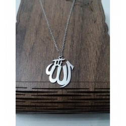 925 Ayar Gümüş Allah Yazılı Hediyelik Kolye