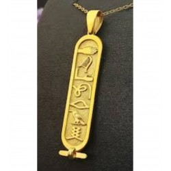 925 Ayar Gümüş Antik Mısır Hiyeroglif İsim Hediyelik Gold Kolye