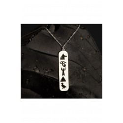 925 Ayar Gümüş Hiyeroglif Kolye Özel Gün Hediyesi