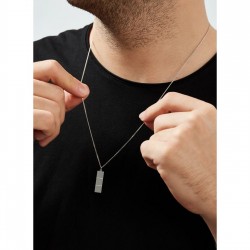925 Ayar Gümüş Layers Model Erkek Tasarım Kolye