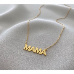 925 Ayar Gümüş Mama Tasarım Hediyelik Kadın Kolye