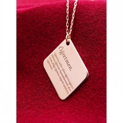 925 Ayar Gümüş Öğretmen Hediyelik Kadın Kolye