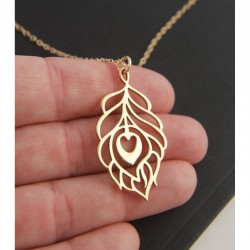 925 Ayar Gümüş Özel Tasarım Desenli Hediyelik Kadın Gold Kolye