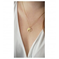 925 Ayar Gümüş Yin Yang Tasarım Kolye