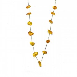 925 Ayar Gümüş Zincir Bayan Kehribar Hediyelik Kolye 925 Ayar Gümüş Zincir Bayan Kehribar Hediyelik Kolye