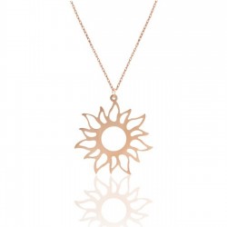 925 Ayar Güneş Kadın Kolye