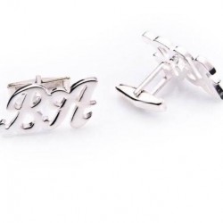 925 Ayar Harfli Kol Düğmesi Özel Gün Hediyesi