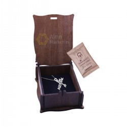 925 Ayar Iki Isimli Gümüş Kolye