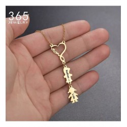 925 Ayar İsimli Kız Erkek Çocuk Mom Gümüş Kolye Özel Gün Hediyesi