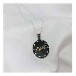 925 Ayar Kemal Atatürk İmzalı Unisex Gümüş Hediyelik Kolye