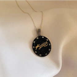 925 Ayar Kemal Atatürk İmzalı Unisex Gümüş Hediyelik Kolye