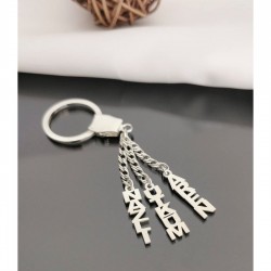 925 Ayar Kişiye Özel Gümüş İsimli Anahtarlık