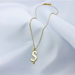 925 Ayar Kişiye Özel Harf Kolye Özel Gün Hediyesi