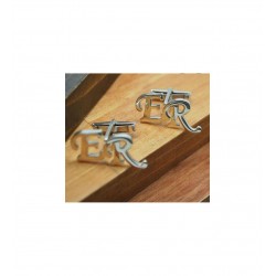 925 Ayar Kişiye Özel Harf Model El Yazısı Hediyelik Kol Düğmesi