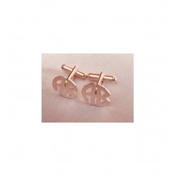 925 Ayar Kişiye Özel Harfli Kol Düğmesi Özel Gün Hediyesi