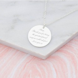 925 Ayar Kişiye Özel İstediğini Yazdır Özel Tasarım Plaka Gümüş Kolye