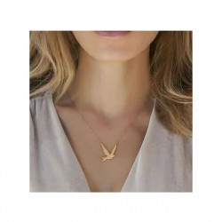 925 Ayar Kuş Model Gümüş Kadın Hediyelik Kolye