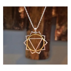 925 Ayar Mide (Solar Plexus) Çakra Gümüş Unisex Kolye