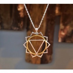 925 Ayar Mide (Solar Plexus) Çakra Gümüş Unisex Kolye