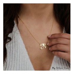 925 Ayar Ra'nın Gözü Özel Tasarım Hediyelik Gümüş Kolye