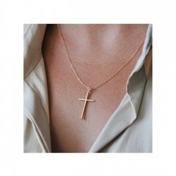 925 Ayar Unisex Haç Gümüş Kolye