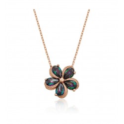 925 Ayar Yonca Kolye