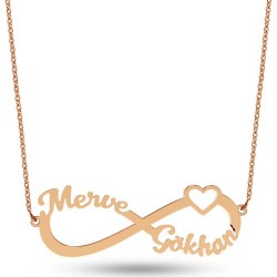 Goldstore 14 Ayar Altın Sonsuzluk İsim Kolye Pnj42261