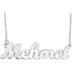 Katar Gümüş İsim Kolye