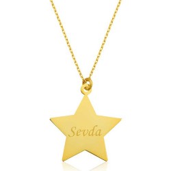 Alegra Silver Gümüş Kişiye Özel İsimli Yıldız Kolye