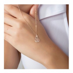 Allah Yazılı Zarif 925 Ayar Gümüş Kolye Özel Tasarım