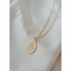 Anne Bebek Detaylı Gümüş Tasarım Kadın Kolye Özel Gün Hediyesi