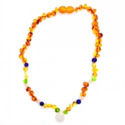 Ay Taşı Çocuk Kehribar Kolye Ay Taşı Çocuk Kehribar Kolye