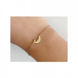 Ay Yıldız Tasarım Gümüş Bileklik Özel Gün Hediyesi