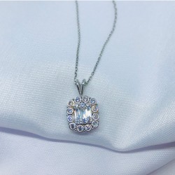 Baget Taş Gümüş Kolye