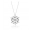 Baget Taşlı Kar Tanesi Kolye