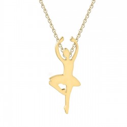 Balerin Model Gümüş Tasarım Kolye