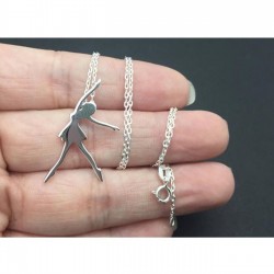 Balerin Özel Gün Hediyesi Gümüş Kolye