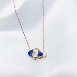 Balık Model Gümüş Kolye Özel Gün Hediyesi