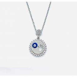 Bebek El İzi Gümüş Kolye