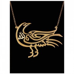 Besmele Kuş Model 925 Ayar Gümüş Tasarım Kadın Kolye