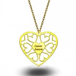 Canım Annem Yazılı Gümüş Kolye Özel Gün Hediyesi