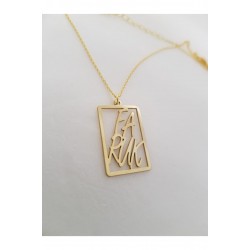 Çerçeve Içinde Isim Kolye