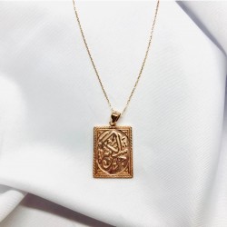 Cevşen Yazılı Gümüş Tasarım Kolye