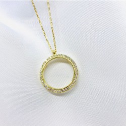 Çeyrek Levhası Gümüş Kolye