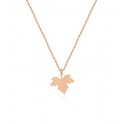 Çınar Yaprağı Gümüş Kolye Özel Gün Hediyesi