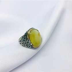 Damla Kehribar Model Erkek Yüzük Damla Kehribar Model Erkek Yüzük