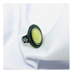 Damla Kehribar Model Erkek Yüzük